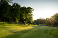 Druids Glen 13 green sunset