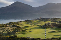 Royal County Down 3 green to Mournes