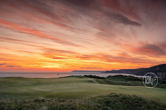 Royal Portrush 5th green sunrise 9277